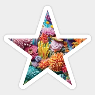 Coral Reef Star Sticker